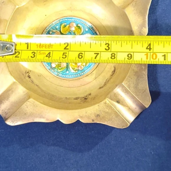 Vintage Asian Lucky Bat Brass Ashtray - Picture 8 of 8